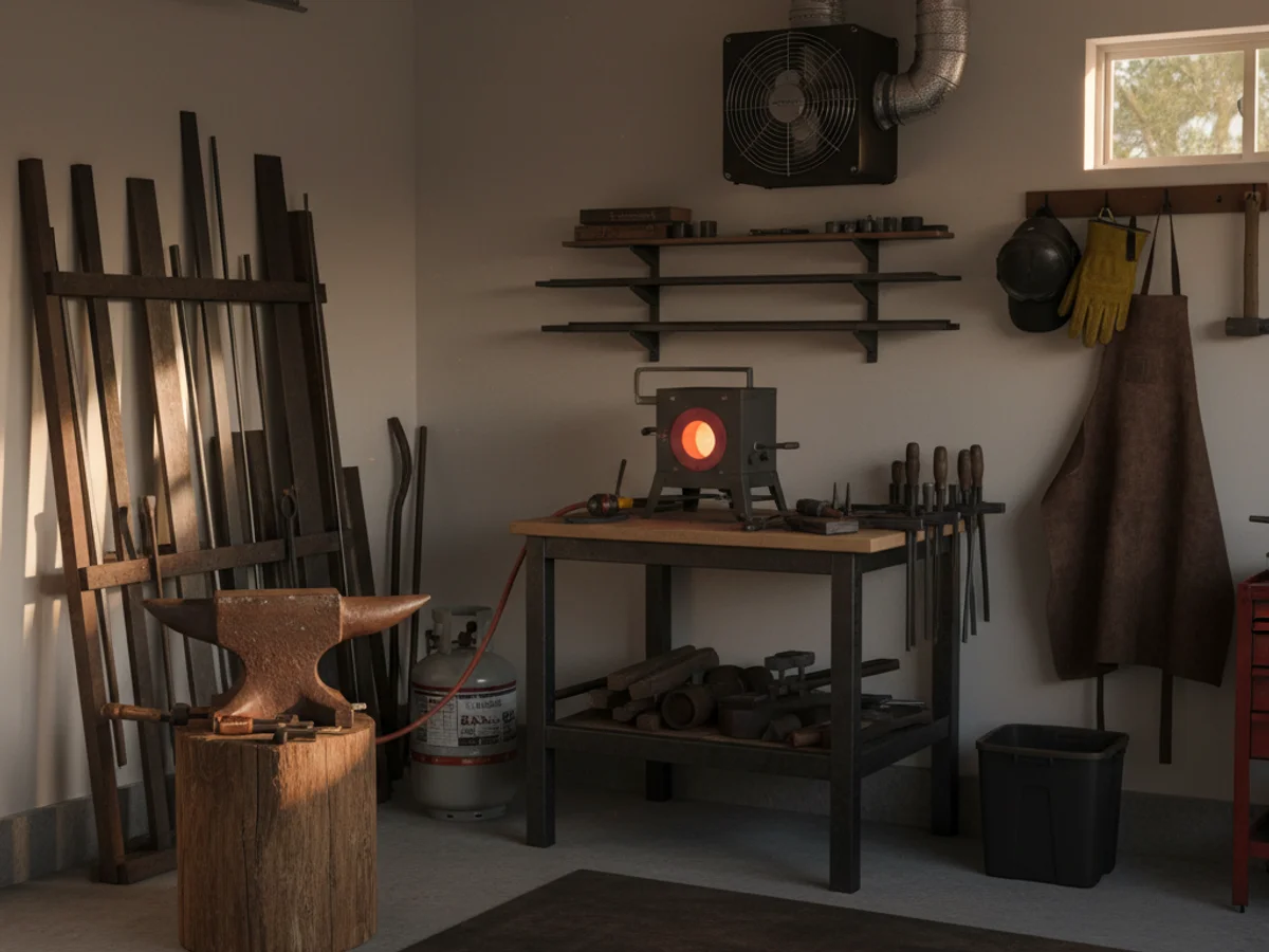 Installer une forge dans son garage : guide débutant 2026